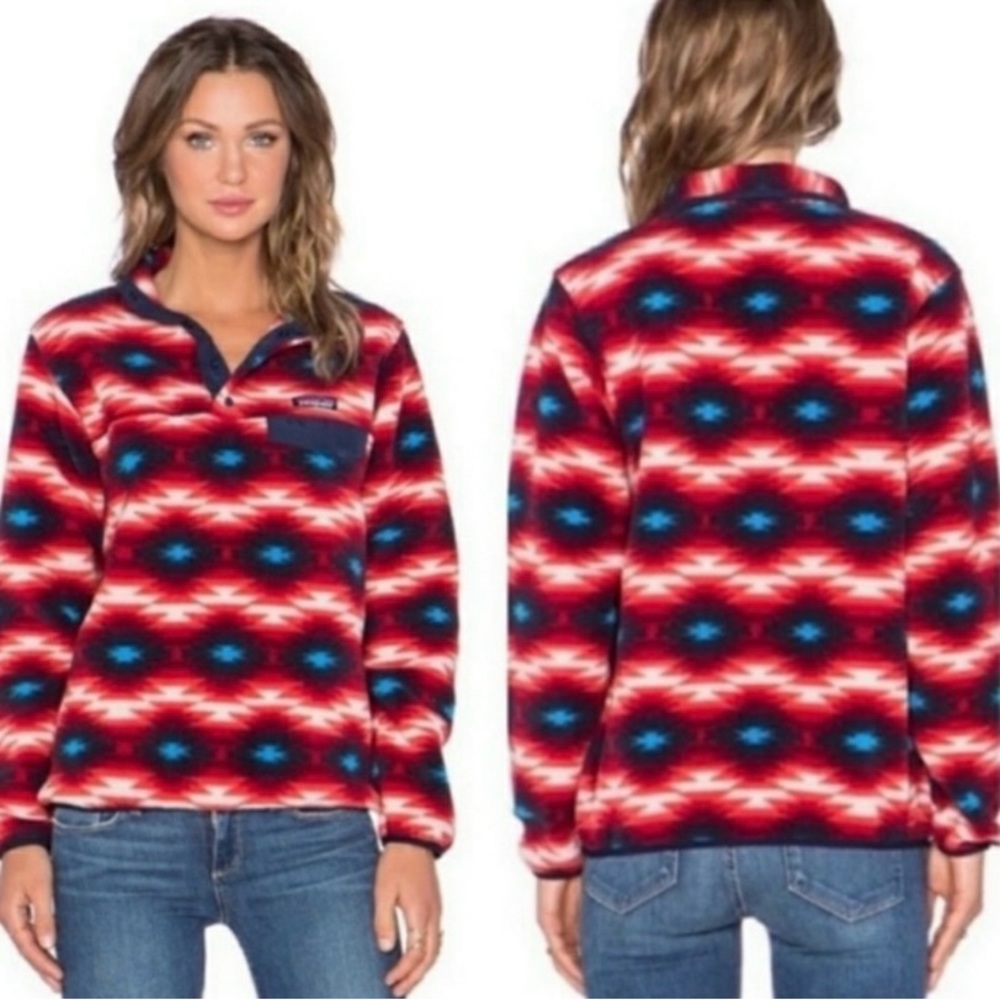 Patagonia Synchilla Snap-T Pullover Wild Desert Red Size S